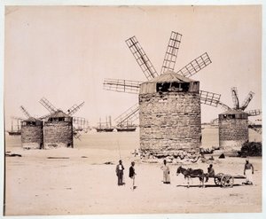 Mills in Alexandria - photography by the Zangaki brothers, late 19th century by Brothers Zangaki