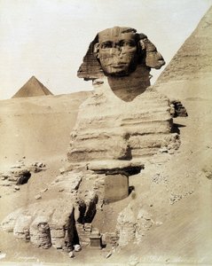 The Sphinx - photograph by the Zangali Brothers, late 19th century
