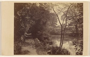 Pond, Church by Brown and Wheeler