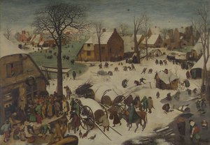 The Census at Bethlehem, 1566 by Bruegel