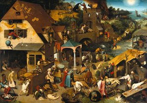 The Netherlandish Proverbs The Blue Cloak or The Topsy Turvy World