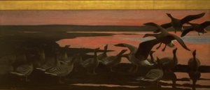 Wild Geese by Bruno Liljefors