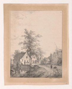 Country Road with Houses by Bruno van Straaten (I)