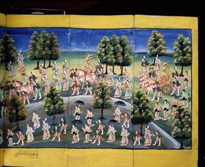 Merit Making Scene, Page from a Manuscript