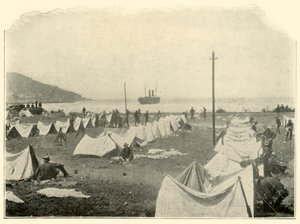 St. Paul in Bay, Firing Over Top of Hill...June 24th, Spanish-American War, 1898, 1899