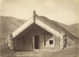 Runanga House - Wairoa - After Eruption Jun 10.86, July 1886 by Burton Brothers Studio