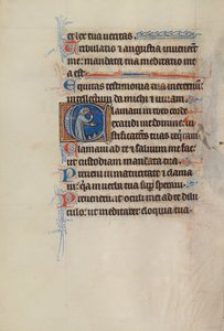 Initial C: A Monk Gesturing to the Ground