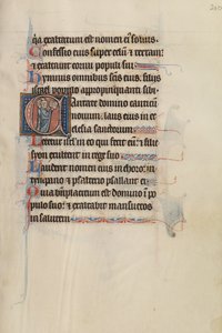 Initial C: Three Clerics Singing From a Book