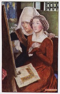 Illustration for The Cloister and The Hearth by Charles Reade by Byam (after) Shaw