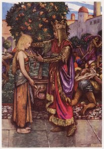 The King he called her back again, And unto her he gave his chain by Byam (after) Shaw
