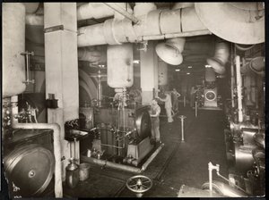 A boiler room at the Hotel McAlpin by Byron Company