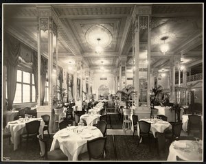 A Dining Room at the Robert Treat Hotel, Newark, New Jersey, 1916