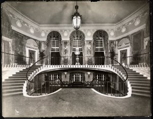 Double staircase at the Ritz-Carlton Hotel, 1913 by Byron Company