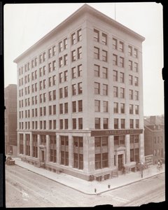 Exterior View of the Parke, Davis and Co. Building, Hudson and Vestry Streets, New York