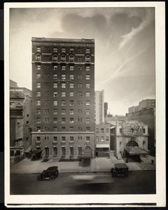 Hotel Bristol, 48th Street, New York, 1920