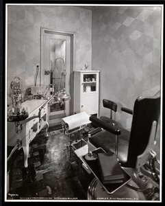 Interior View of the Chiropodist Room at Charles of the Ritz Beauty Salon in the Ritz Tower Hotel, Park Avenue and 57th St, New York, 1932 by Byron Company