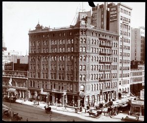 North east corner of Hotel Cadillac at Broadway and 43rd Street, New York by Byron Company