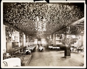 The dining room at the Hotel Dolphin, New York, 1915 by Byron Company