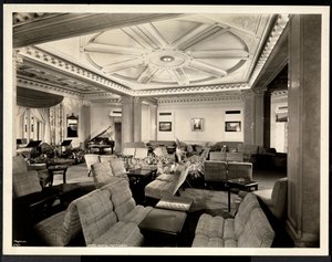 The Lounge, Looking East at the Hotel White, 37th Street and Lexington, New York, 8th March, 1937