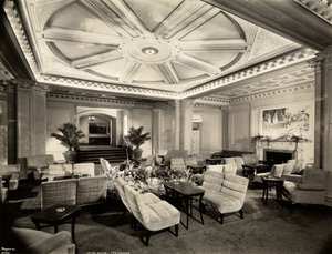 The Lounge, Looking South-West at the Hotel White, 37th Street and Lexington Avenue, New York, 1937