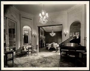 The music room of the Louis XVI Suite at the Hotel St. Regis
