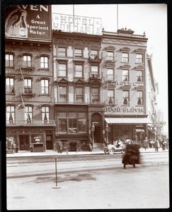 View of the Hotel Hungaria and the Hotel Hugh Slevin at Union Square East and 14th Street, New York, 1905
