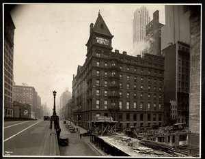 View of the Murray Hill Hotel, Park Avenue and 40th Street, New York by Byron Company