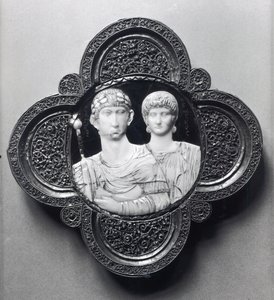 Cameo depicting Emperor Honorius and his wife, Maria