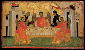 The Hospitality of Abraham Old Testament Trinity, ca 1380