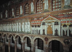 Facade of the Palazzo di Teodorico and the Procession of Martyrs