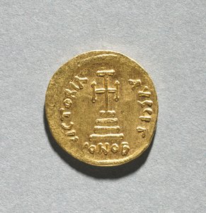Solidus with Heraclius and his Son Heraclius Constantine by Byzantine School
