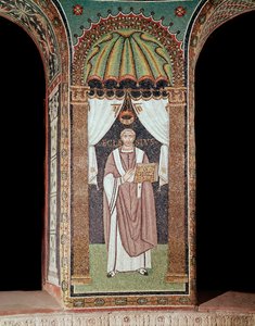 The bishop ecclesia (detail) by Byzantine School