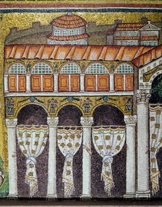 View of the Palace of the Byzantine Emperor Theodoric the Great (detail) by Byzantine School