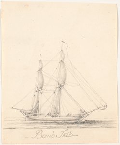 Bomb Ship with Topsail