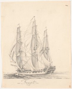 Frigate Under Full Sail