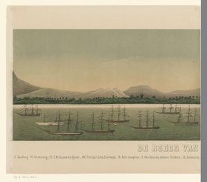 View of the Coast of Great Aceh, with the Fleet of the First Aceh Expedition, Part Two by C.A. Whitten