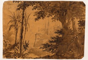 Backdrop. Draft for Membership Piece for the Academy of Fine Arts