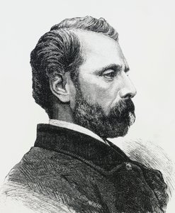 Portrait of Agostino Bertani (1812-1886) in 1860, Italian physician and patriot, engraving by J.B. and Brown J. Rowbotham