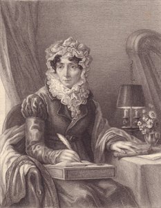 Portrait of French writer Stephanie-Felicite Ducrest de Saint Aubin, Madame de Genlis