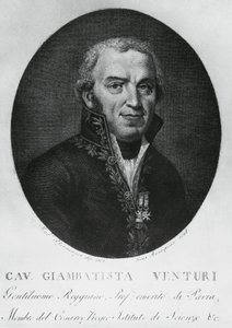 Portrait of Giovanni Battista Venturi, Italian physicist, diplomat, historian of science and discoverer of Venturi effect
