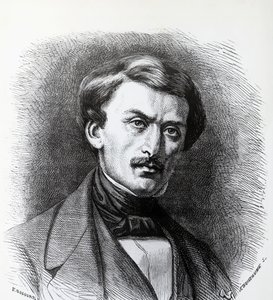 Portrait of Paul-Emile Botta (1802-1870), Italian-born French archaeologist, engraving France by J.B. and Brown J. Rowbotham