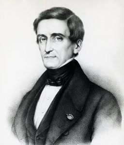 Portrait of Pellegrino Rossi (1787-1848), Italian jurist, lithograph by J.B. and Brown J. Rowbotham