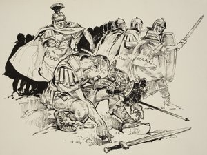 Death of Emperor Julian (331-63) by C.L. Doughty