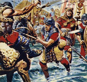 Fired Up by the Bravery of the Standard-Bearer, the Other Roman Legions Gained Courage by C.L. Doughty