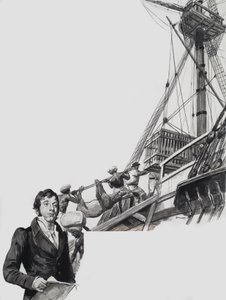 Raffles leaves Singapore by C.L. Doughty