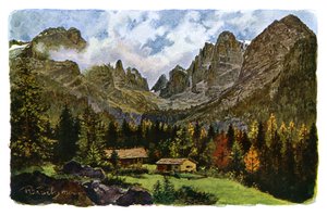 Lake Nambino and the Brentagroup, Tyrol