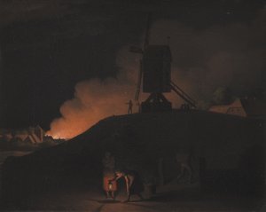 A Fire at Night