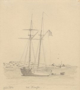 A Schooner by Christoffer Wilhelm Eckersberg