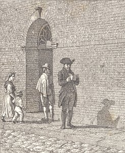 In Front of a Church Door