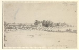 The Manor House Nordfelt on Møn by Christoffer Wilhelm Eckersberg